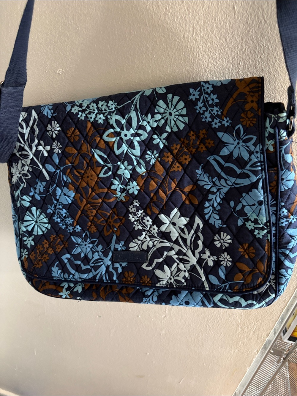 Vera Bradley Quilted  Messenger Bag - Java Floral